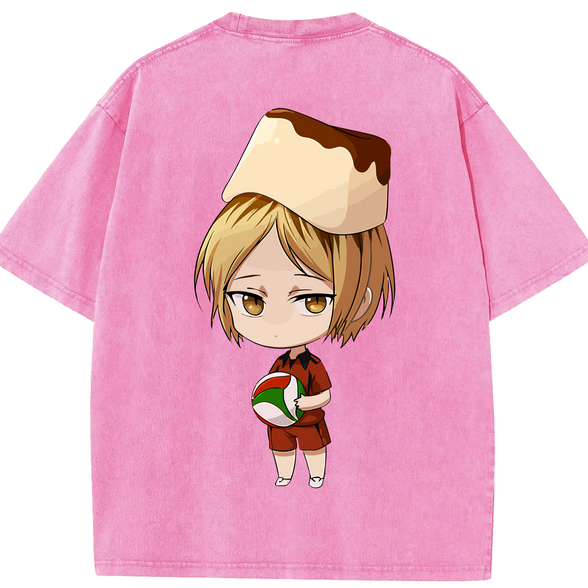 （画像用） ハイキュー!! Haikyu!! 綿100% ヴィンテージ風 半袖Tシャツ（背面プリント）
